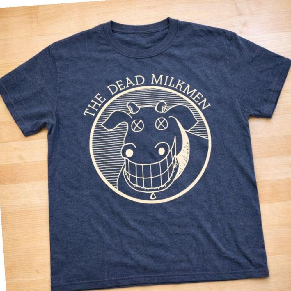 The Dead Milkmen Heather Navy T Shirt Punk Rock Band Tee Unisex